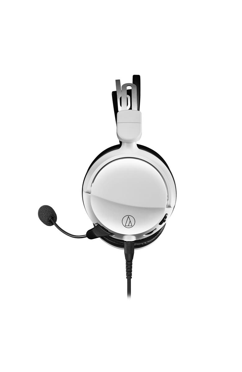 Audio-Technica ATH-GL3 Closed-Back High-Fidelity Gaming Headset, Alternate, color, White