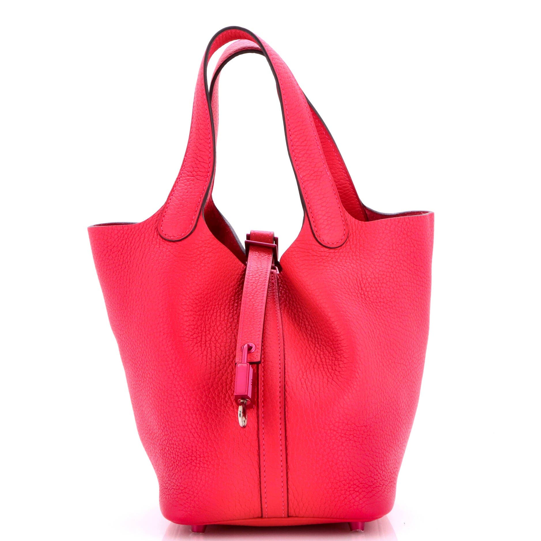 Monochrome Picotin Lock Bag Clemence PM, Main, color, Pink