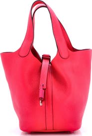 Pre-Owned Hermes Monochrome Picotin Lock Bag Clemence PM