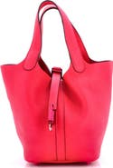 Pre-Owned Hermes Monochrome Picotin Lock Bag Clemence PM