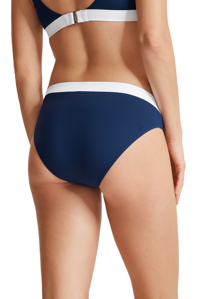 Sanibelle Colorblocked Moderate Coverage Hipster Swim Briefs, Alternate, color, MARE NAVY