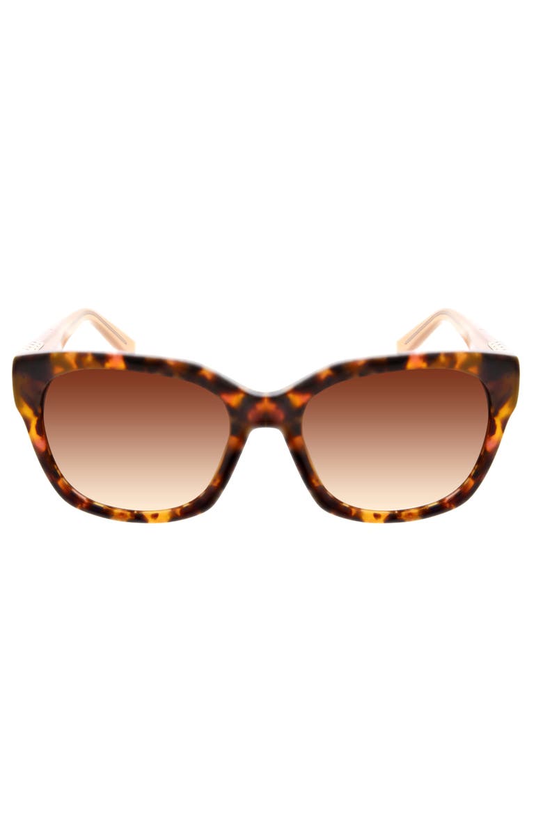 Oscar de la Renta 53mm Modern Square Sunglasses, Main, color, Tort