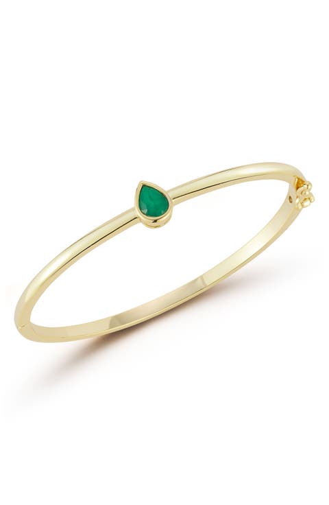 Pear Green Cubic Zirconia Bangle