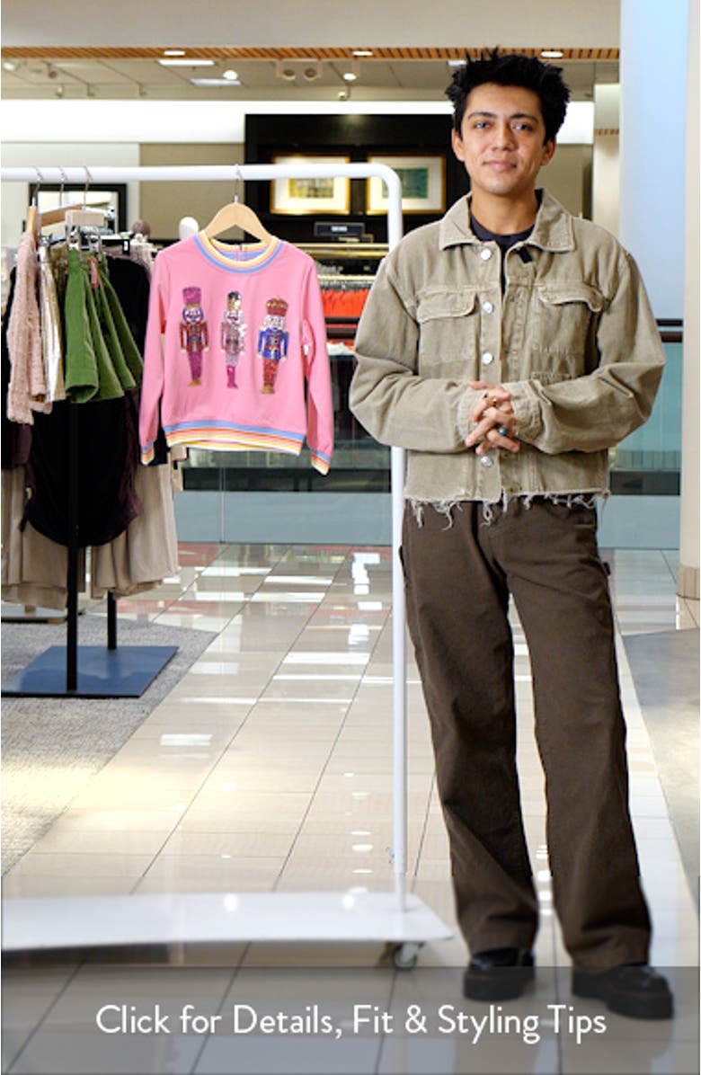 Kids' Sequin Nutcracker Sweatshirt, sales video thumbnail