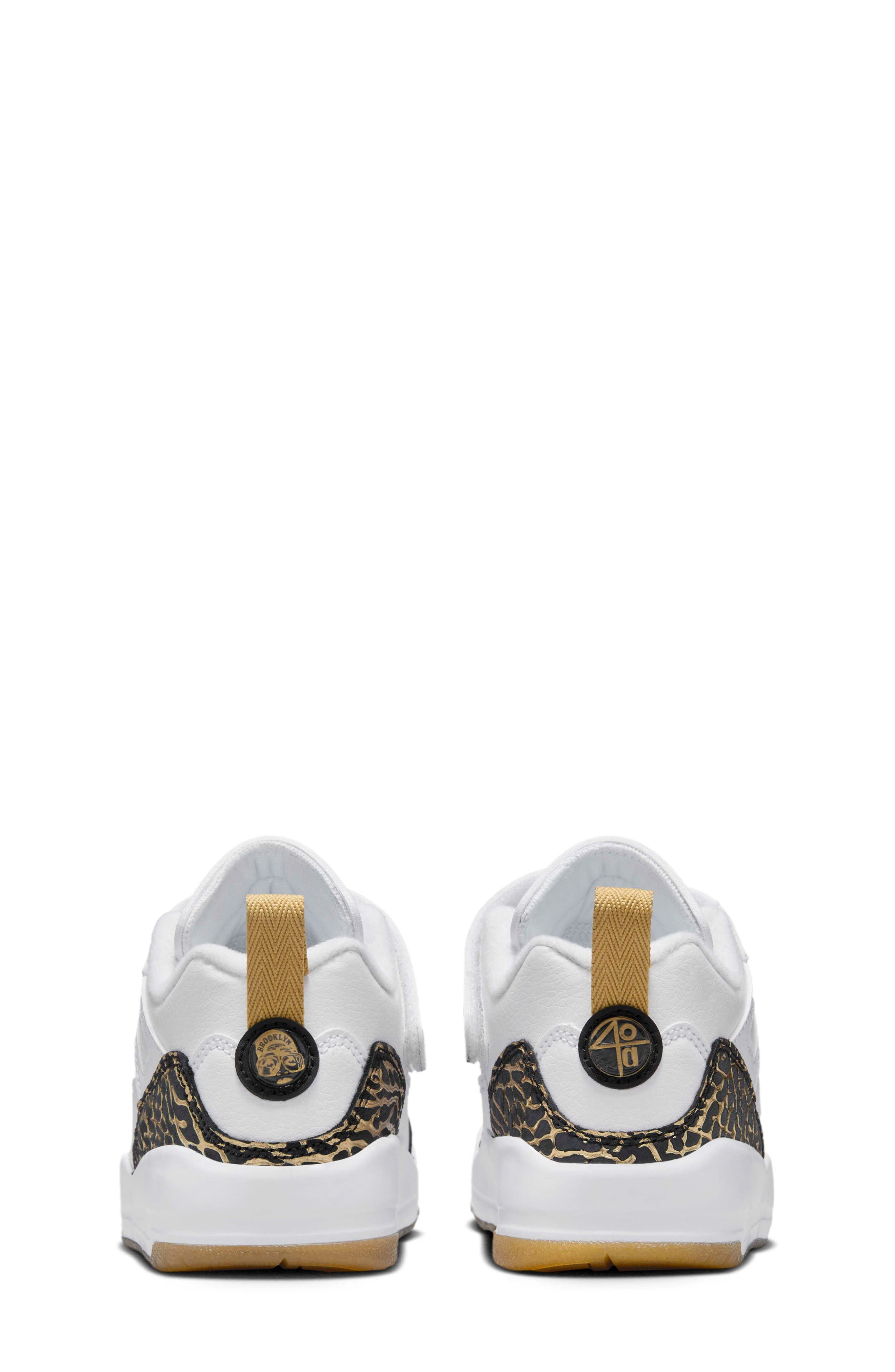 Nike Kids' Spizike Low Sneaker, Alternate, color, White/ Gold/ Sail/ Black