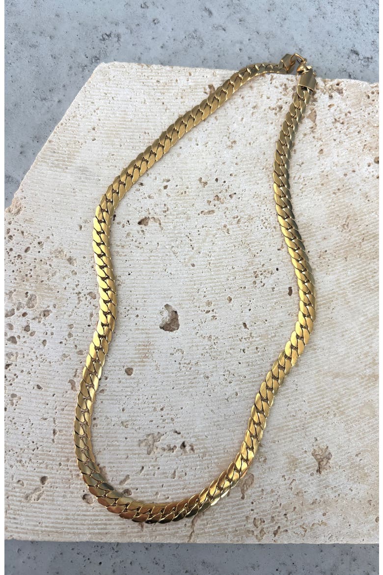 Chunky Chain Necklace, Alternate, color, GOLD