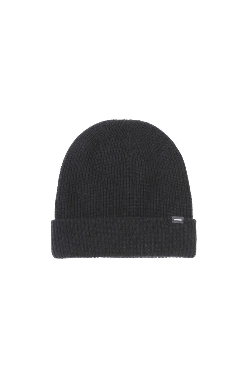 vowels Beanie, Main, color, Black