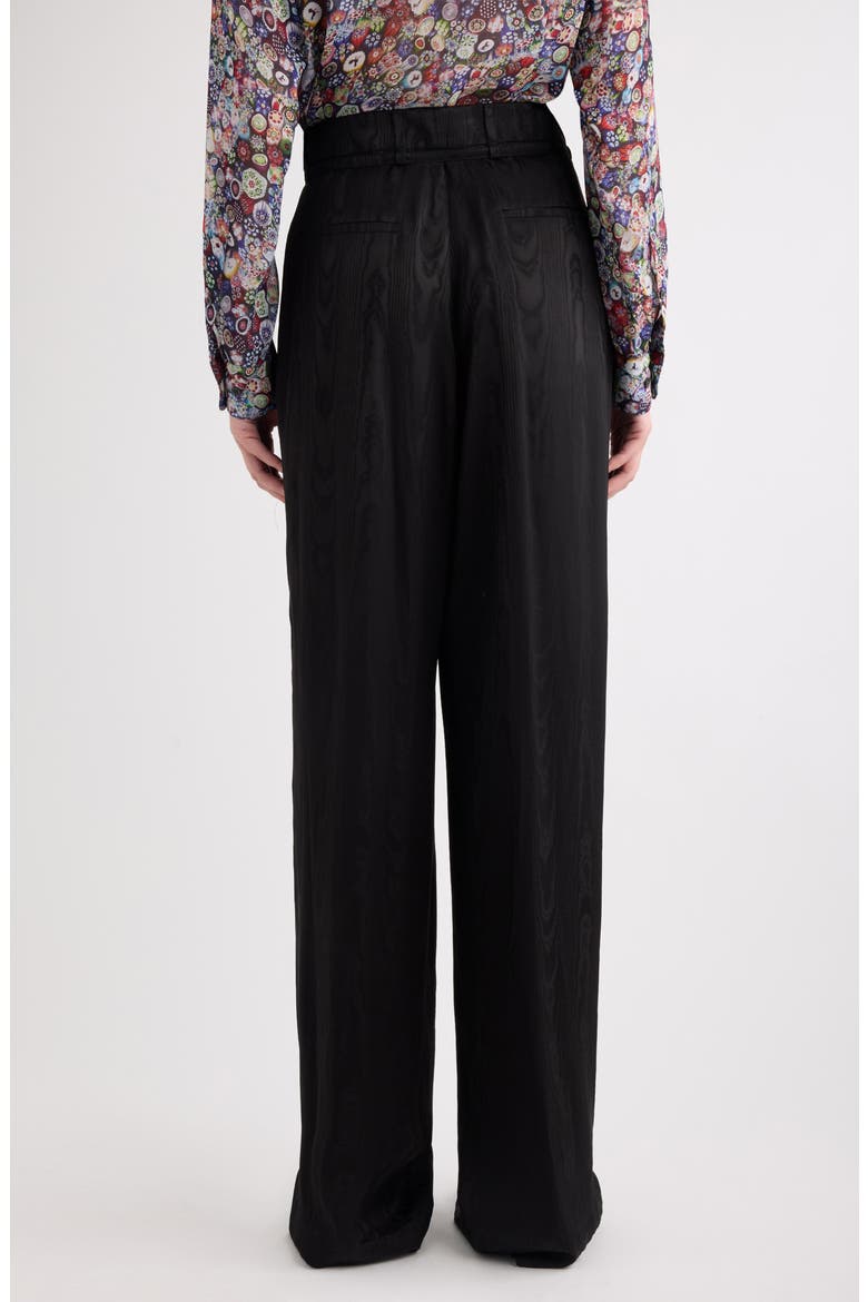 Peacha Moir\t Viscose Pants, Alternate, color, BLACK