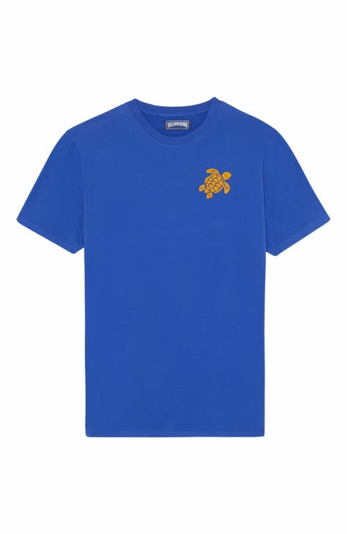 Vilebrequin Mens Brand-embroidered Crewneck Cotton-jersey T-shirt Marrakech In Marrakech