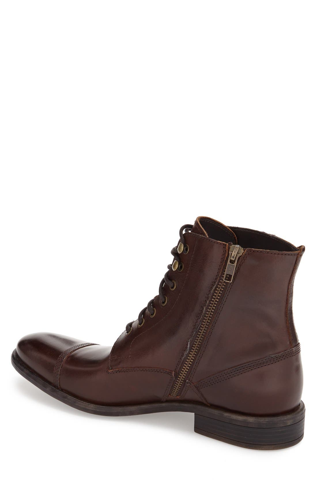 Kenneth Cole New York 'Smash Bash' Cap Toe Zip Boot, Alternate, color, 