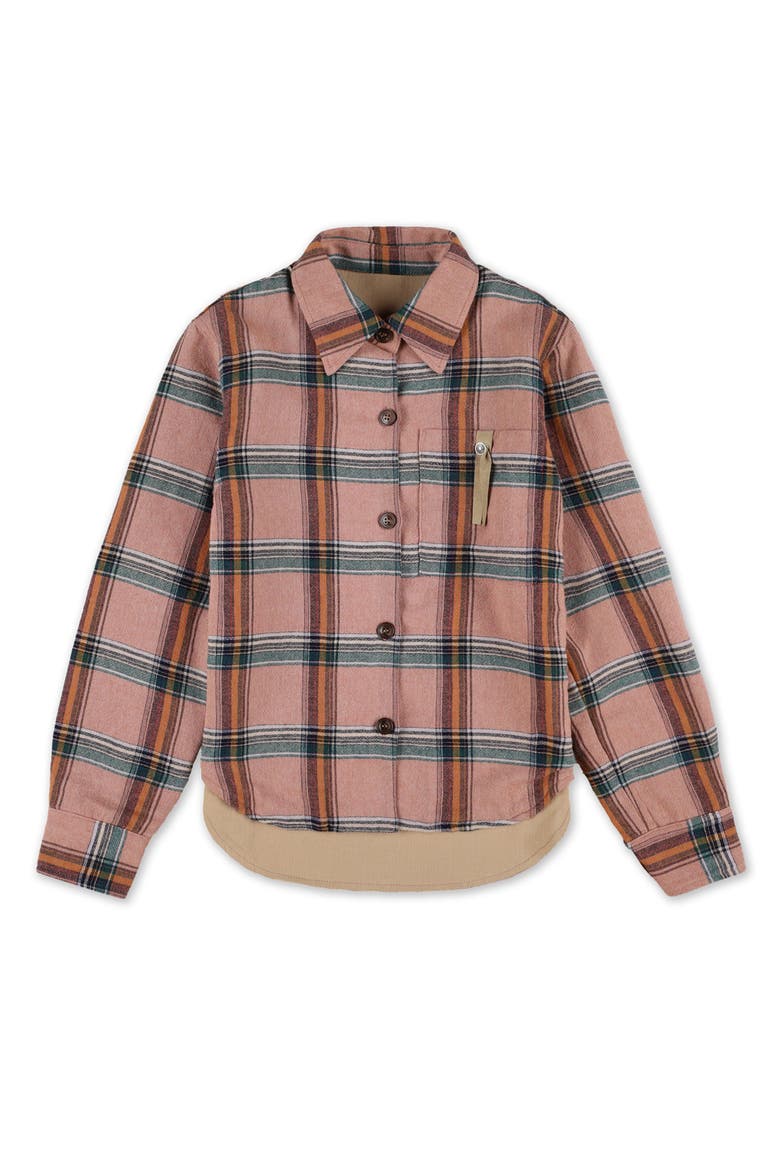 Aprilb Cotton Check Shirt, Main, color, PINK