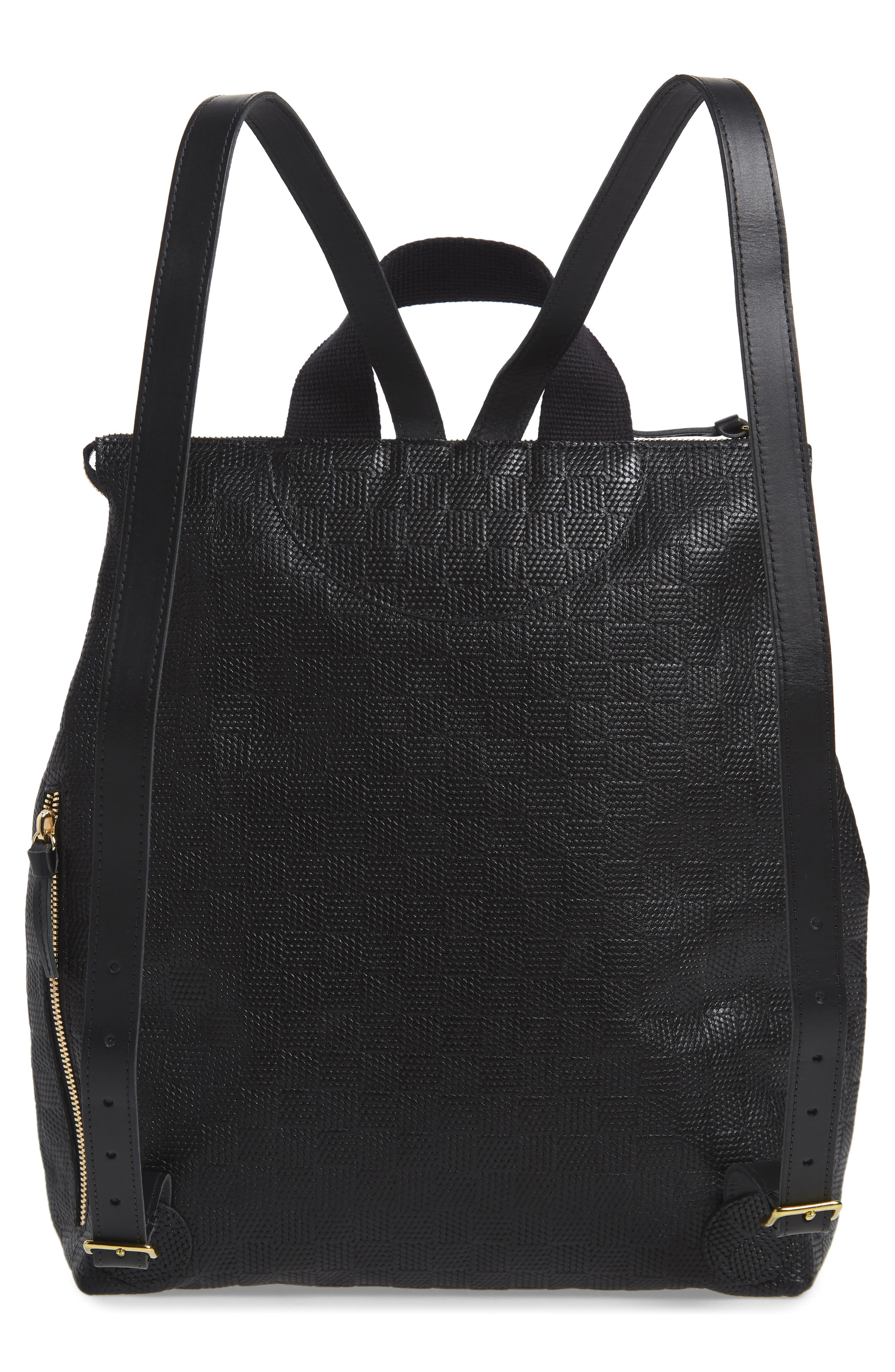 Clare V. Remi Leather Backpack, Alternate, color, 