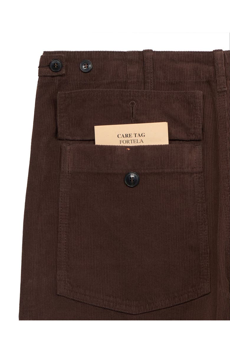 Fortela Newfatigue Corduroy Fatigue Trousers, Alternate, color, Brown