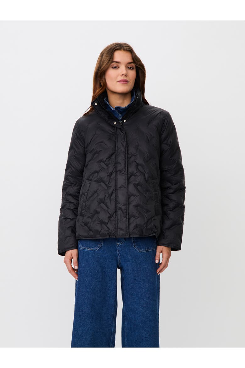 Quilted Puffer Coat, Main, color, Black