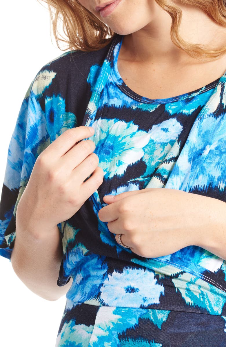 Everly Grey Asa Maternity/Nursing Maxi Wrap Dress, Alternate, color,