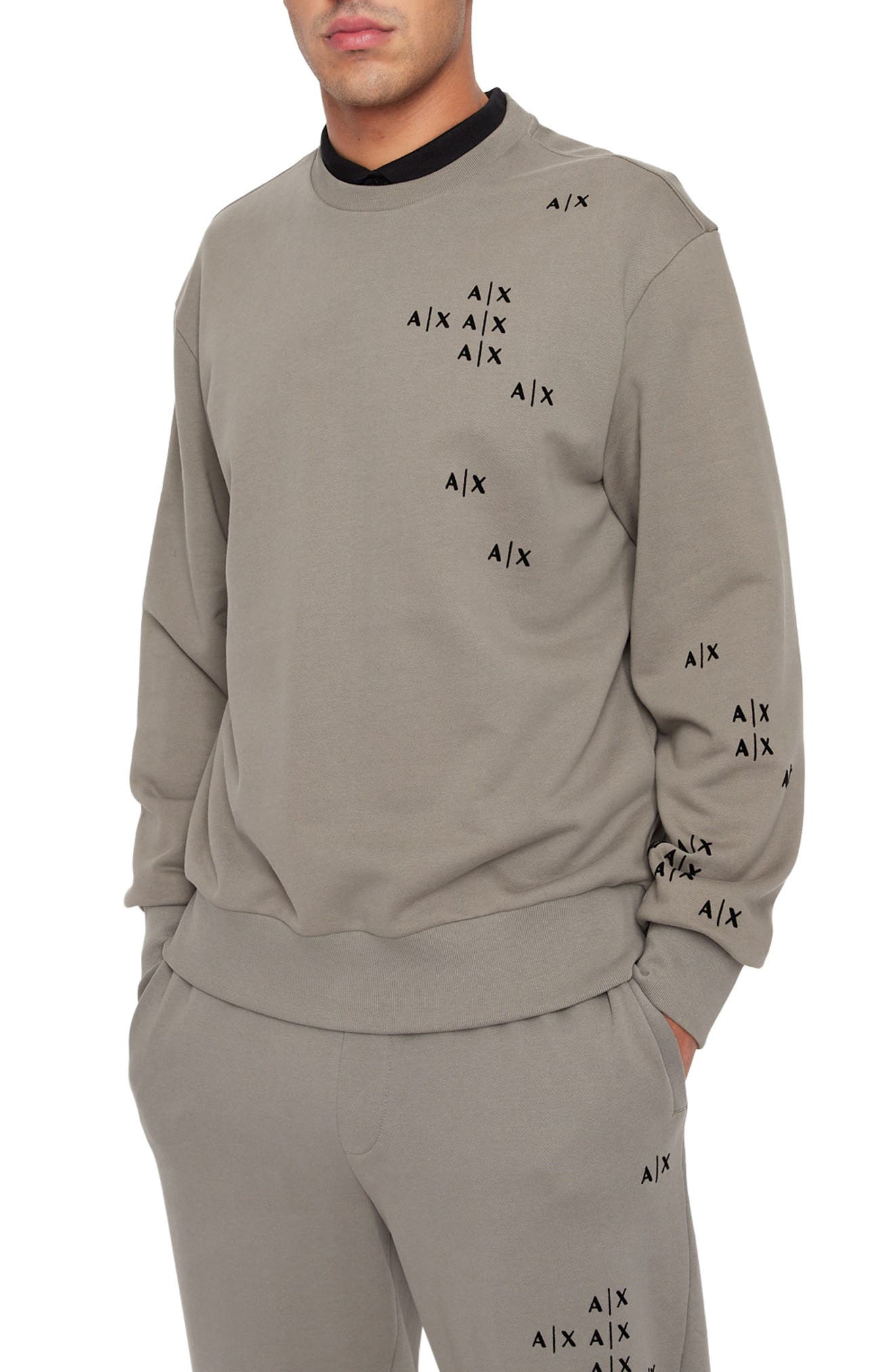 Armani Exchange Scatter Icon Logo Sweatshirt (Men) | Nordstrom