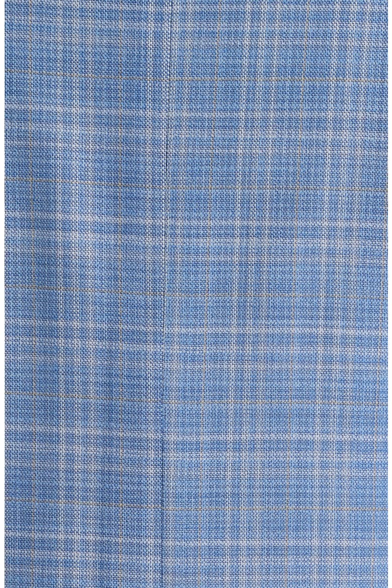 Henrik Trim Fit Light Blue Plaid Wool Sport Coat, Alternate, color, BLUE AZURE CHECK