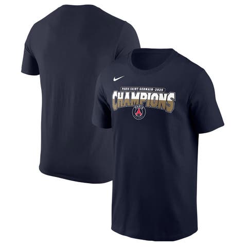 Men's Nike Navy Paris Saint-Germain 2025 Champions League Winners Core T-Shirt