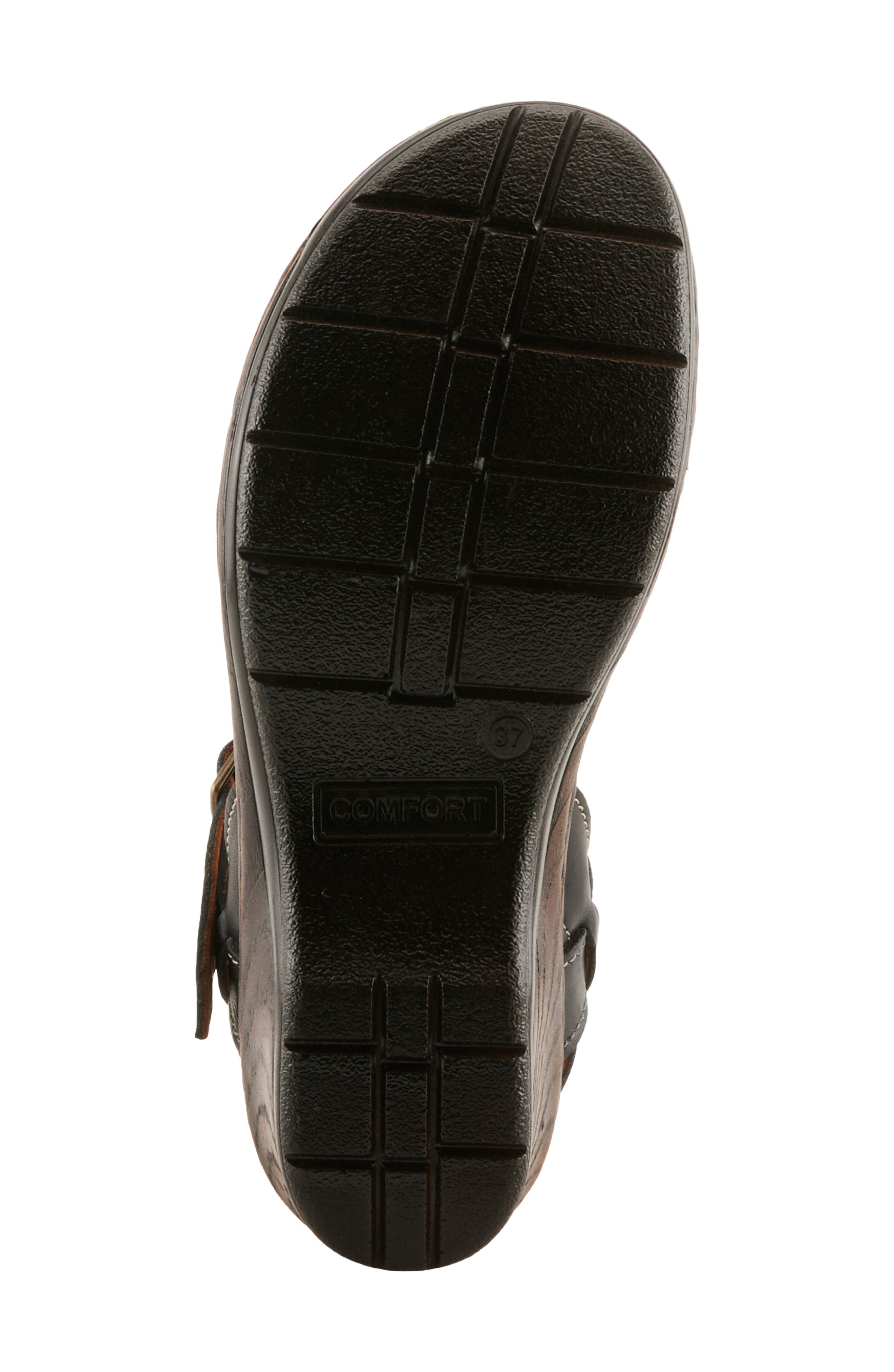 Spring Step Amareza Ankle Strap Sandal, Alternate, color, Black