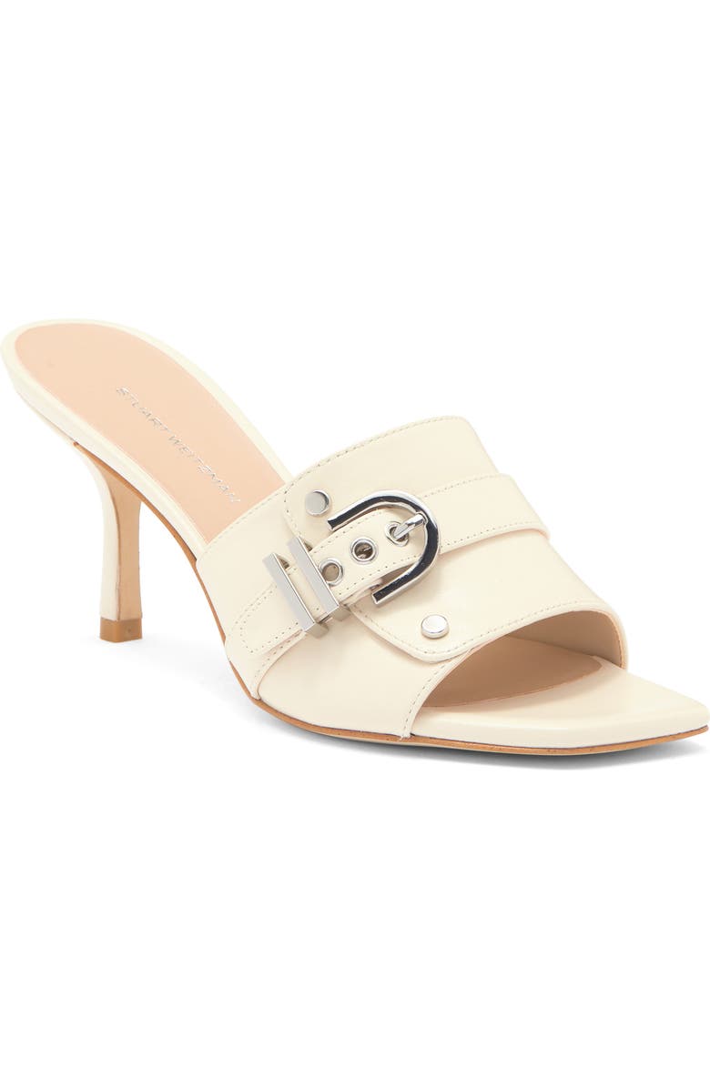 Stuart Weitzman Maverick Slide Sandal, Main, color, Chalk