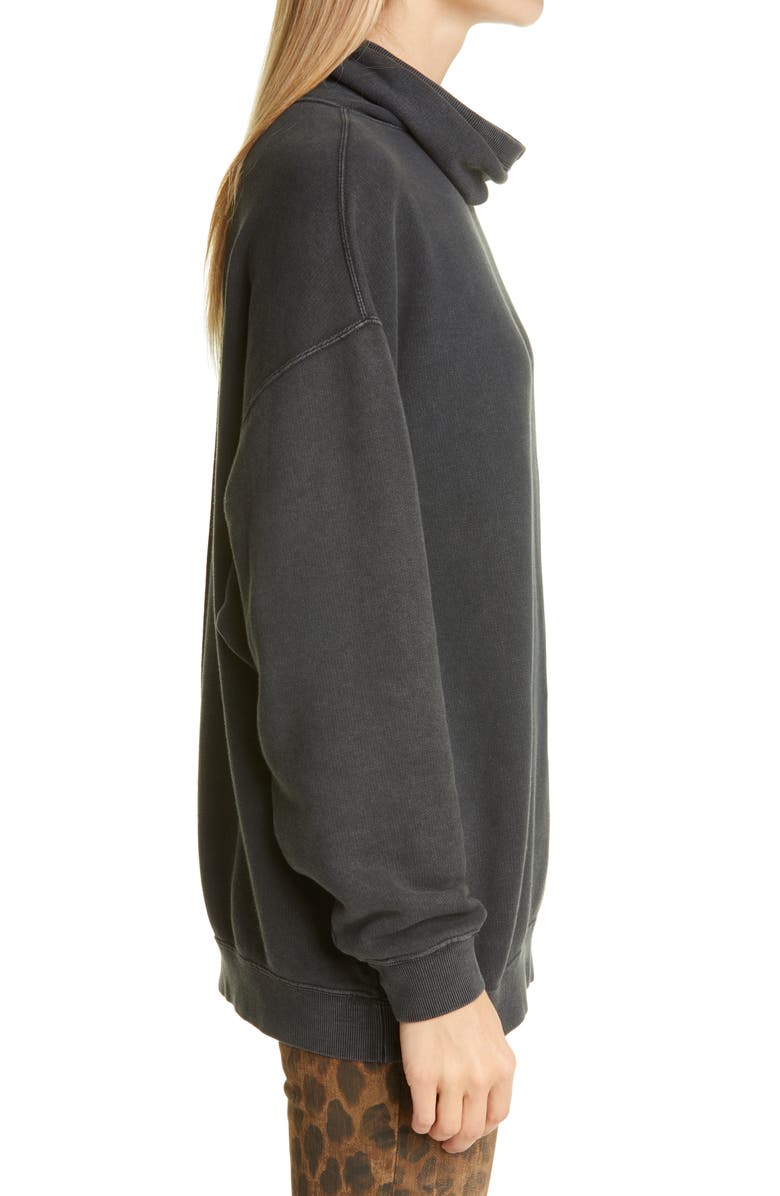 R13 MaskUp Face Mask French Terry Sweatshirt, Alternate, color,