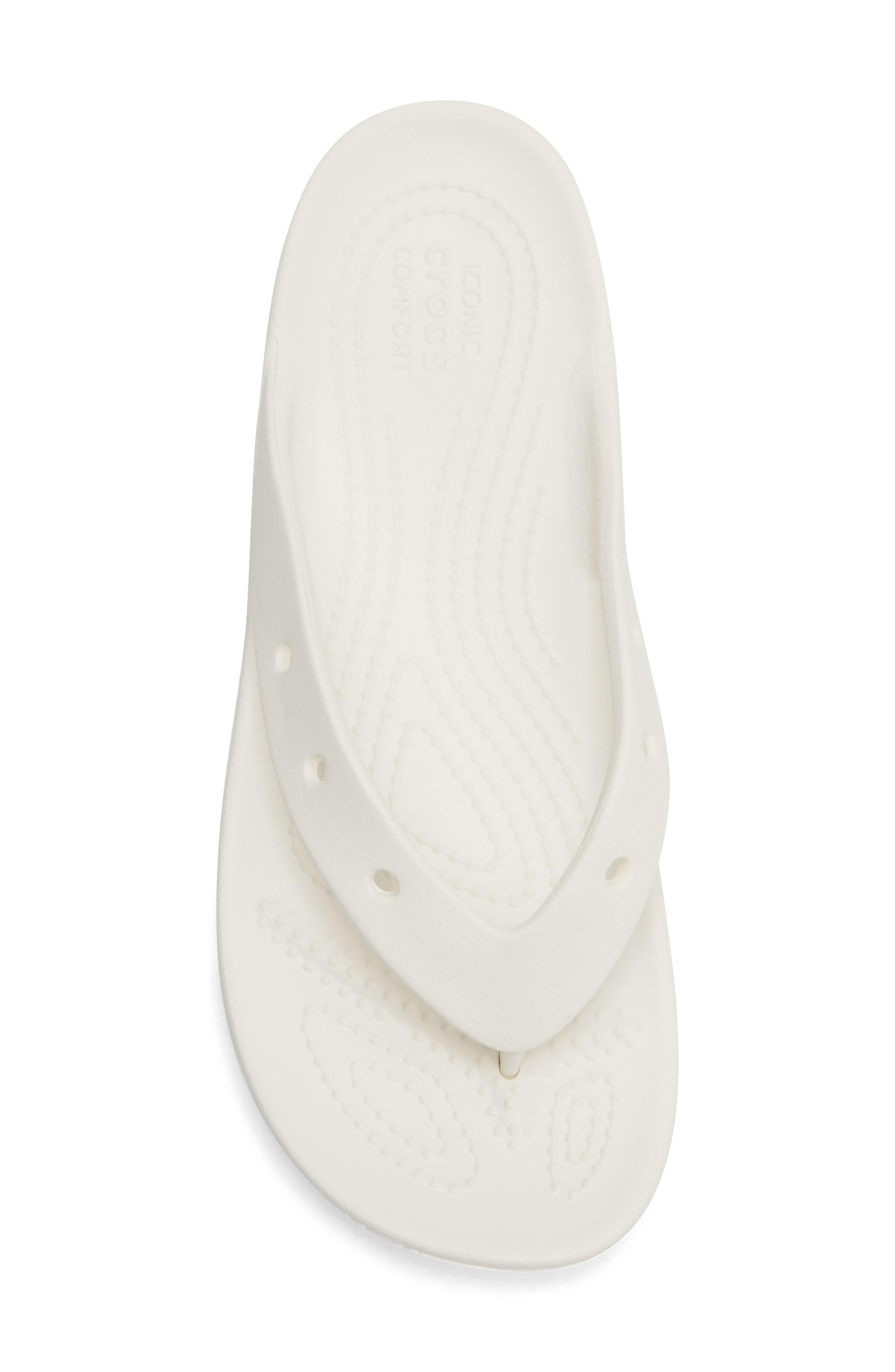 CROCS Classic Platform Flip Flop, Alternate, color, White