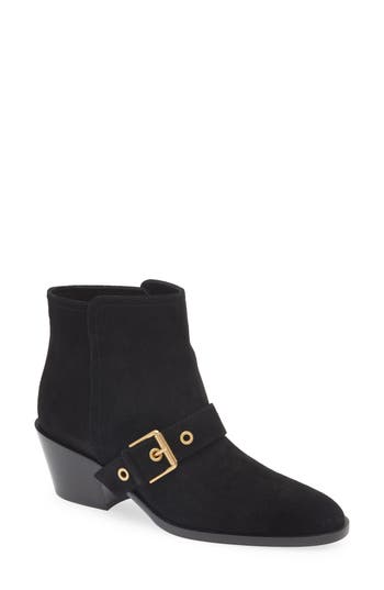 Gianvito Rossi Buckle Bootie In Black