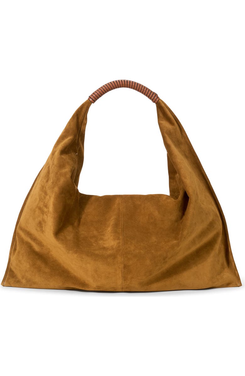 STAUD Ronnie Suede Hobo Bag, Main, color,