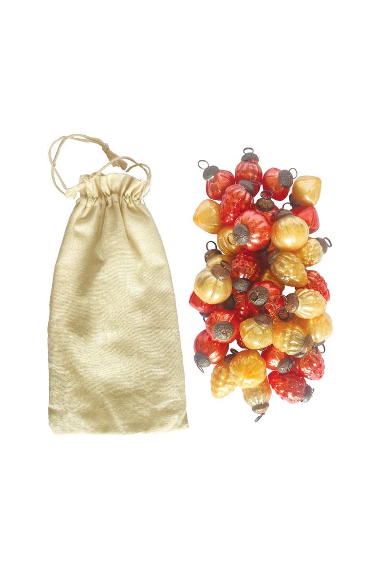 Embossed Mercury Glass Ornament Set, Main, color, Pink and Sienna Color