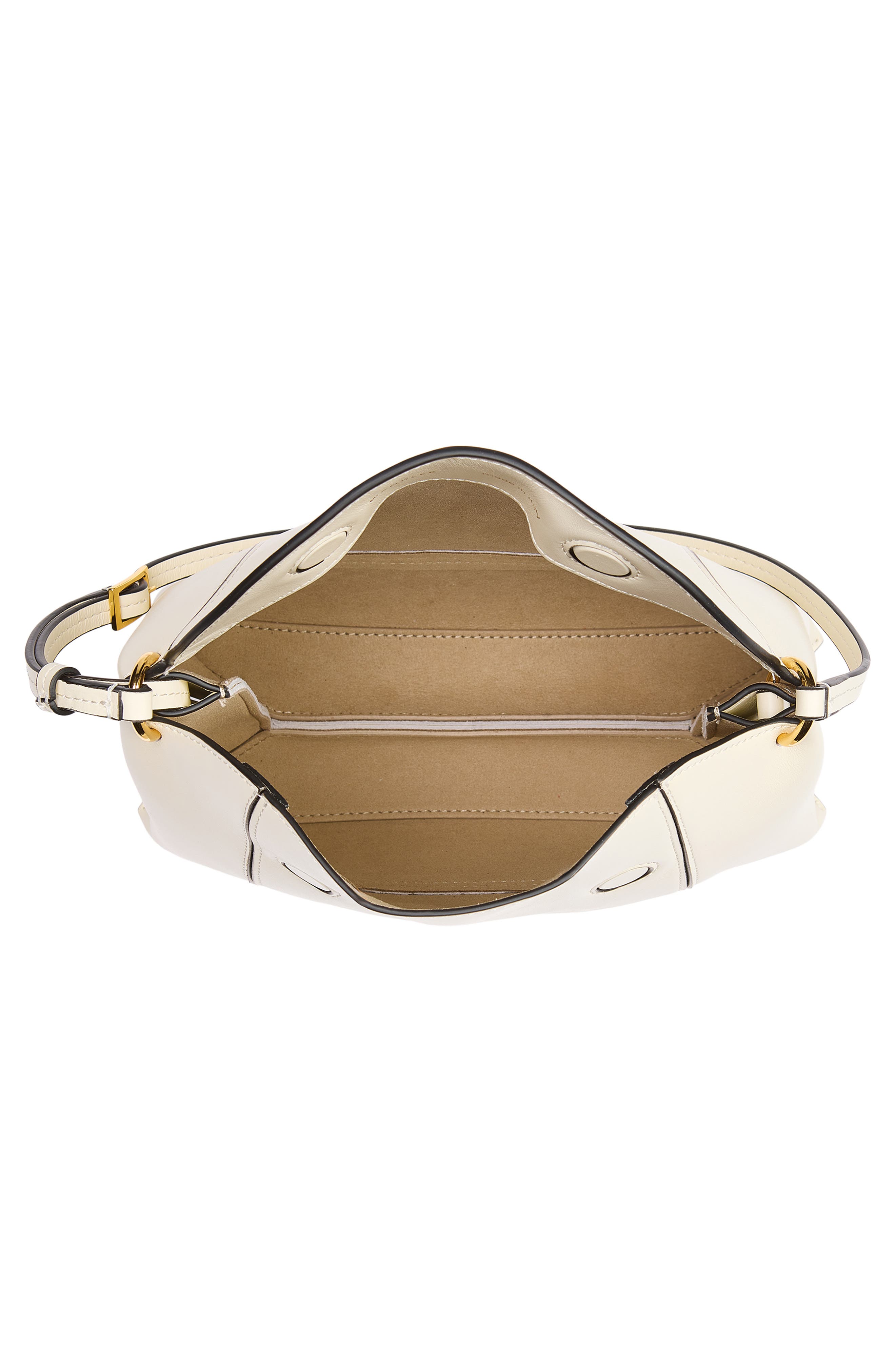 Wandler Penelope Slouch Leather Crossbody Bag, Alternate, color, Cream