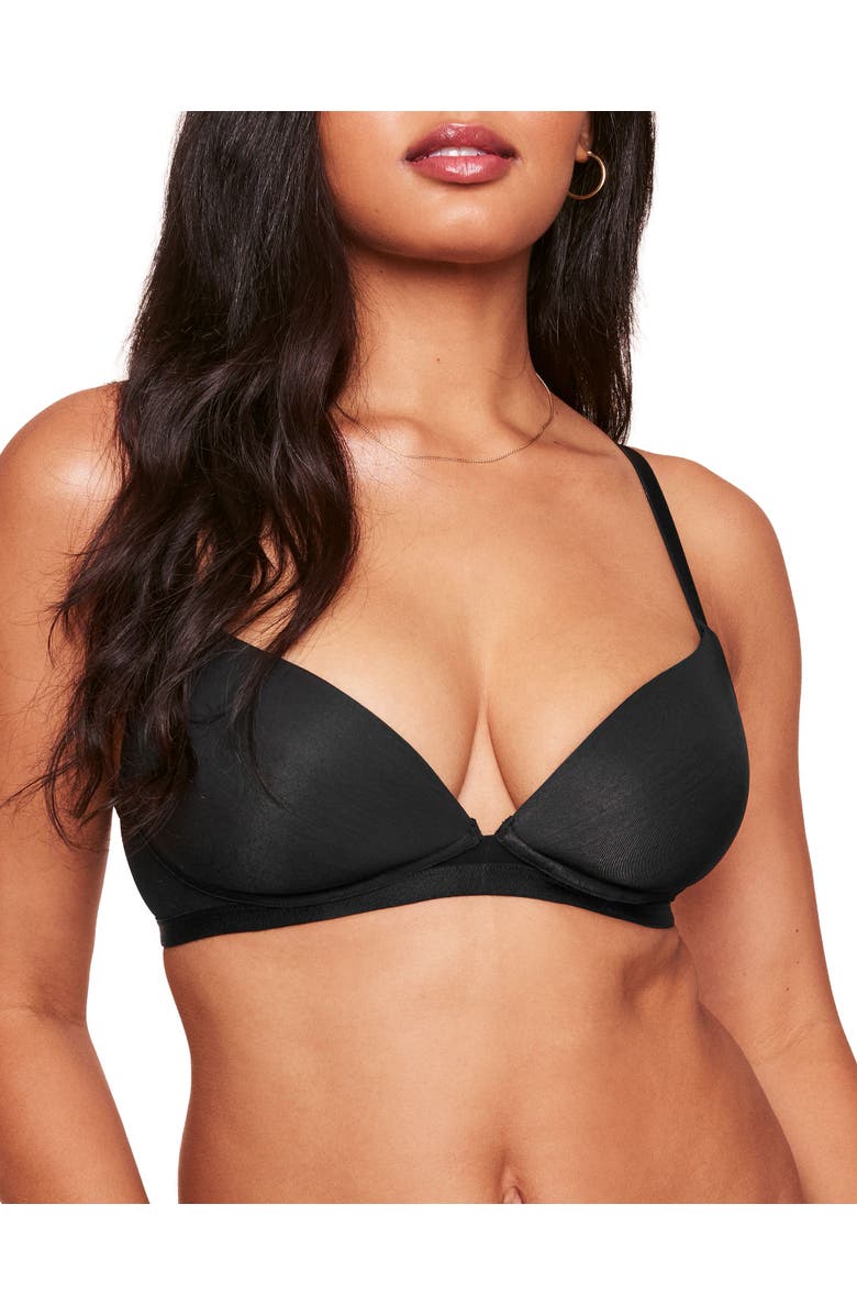 Adore Me Elora Push Up Plunge Bra, Main, color, Black