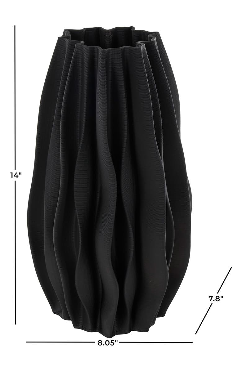 VIVIAN LUNE HOME Ruffled Ceramic Vase, Alternate, color, 