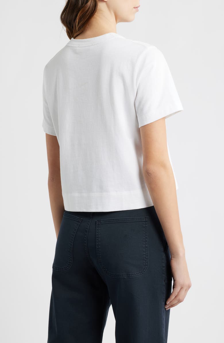 FRAME The Boxy Crop T-Shirt, Alternate, color, White