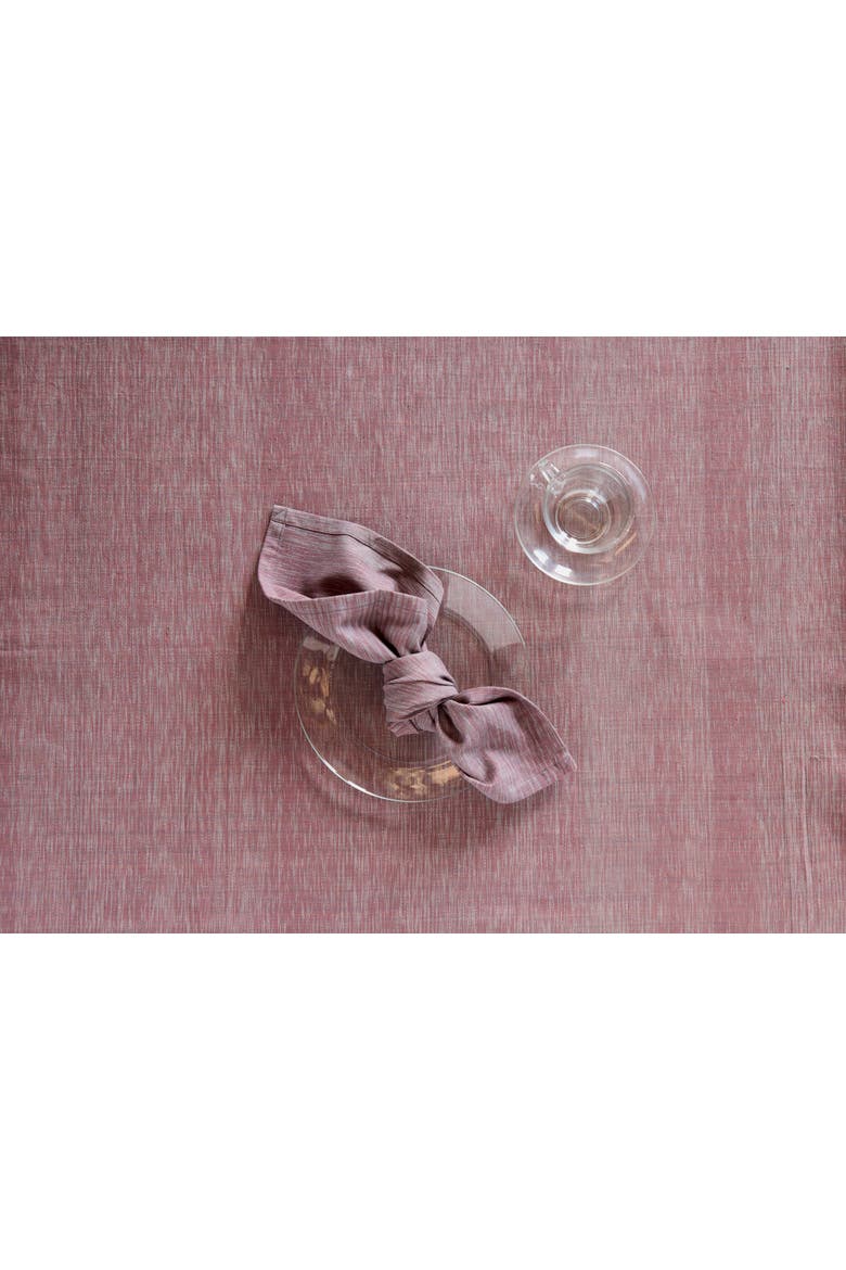 Timeless Ikat Tablecloth, Main, color, DARJEELING- 60" x 60"