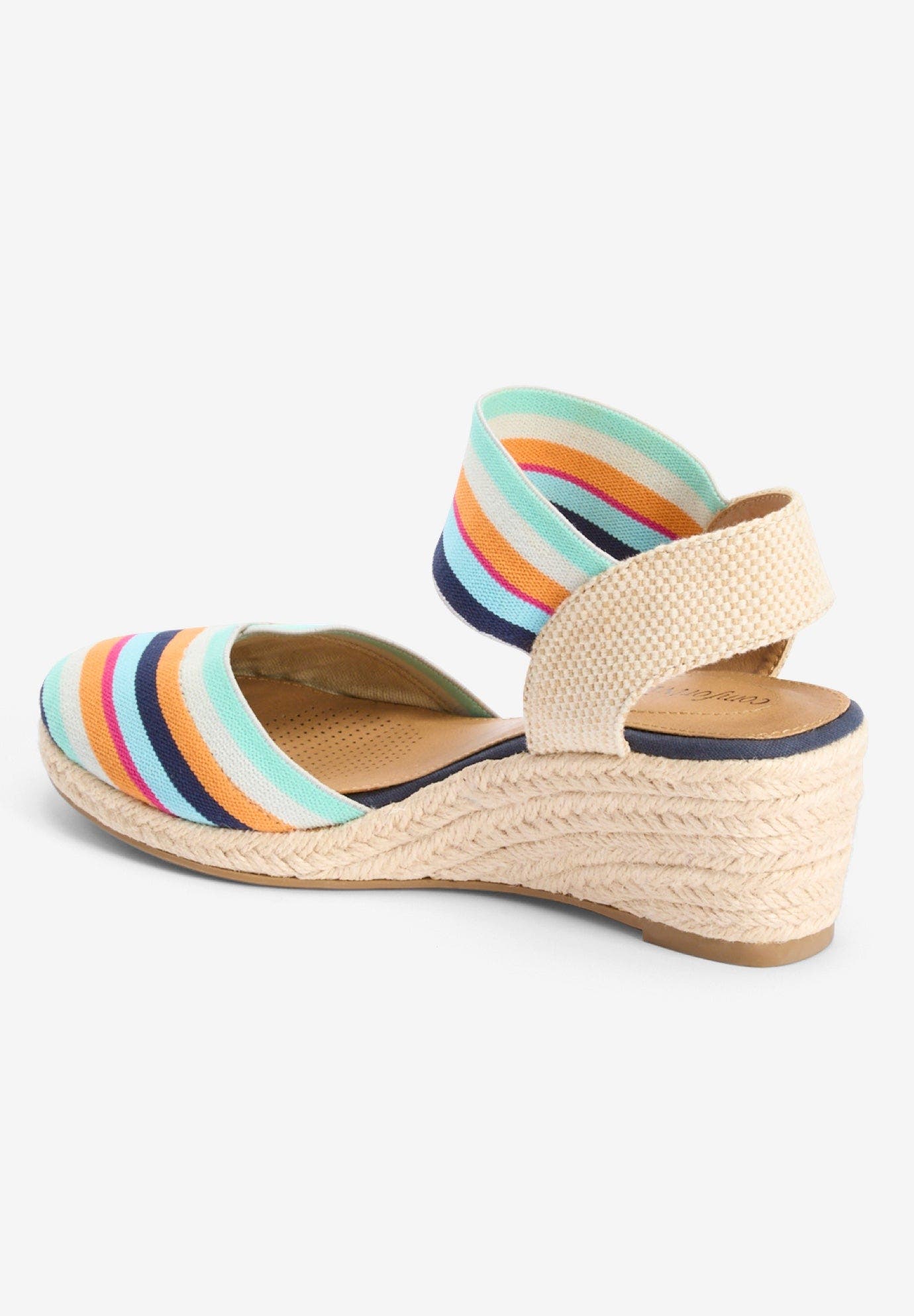 The Abra Stretch Fabric Espadrille, Alternate, color, MULTI STRIPE