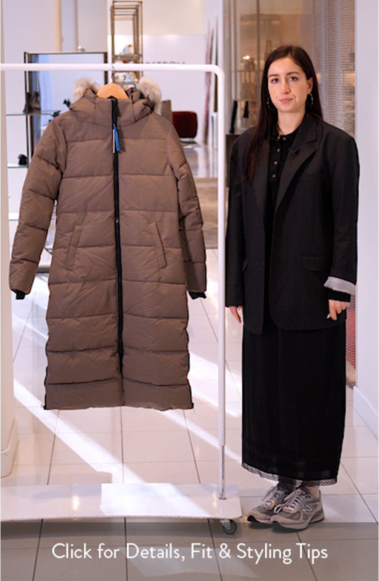 Winter Long Parka with Faux Fur Trim, sales video thumbnail