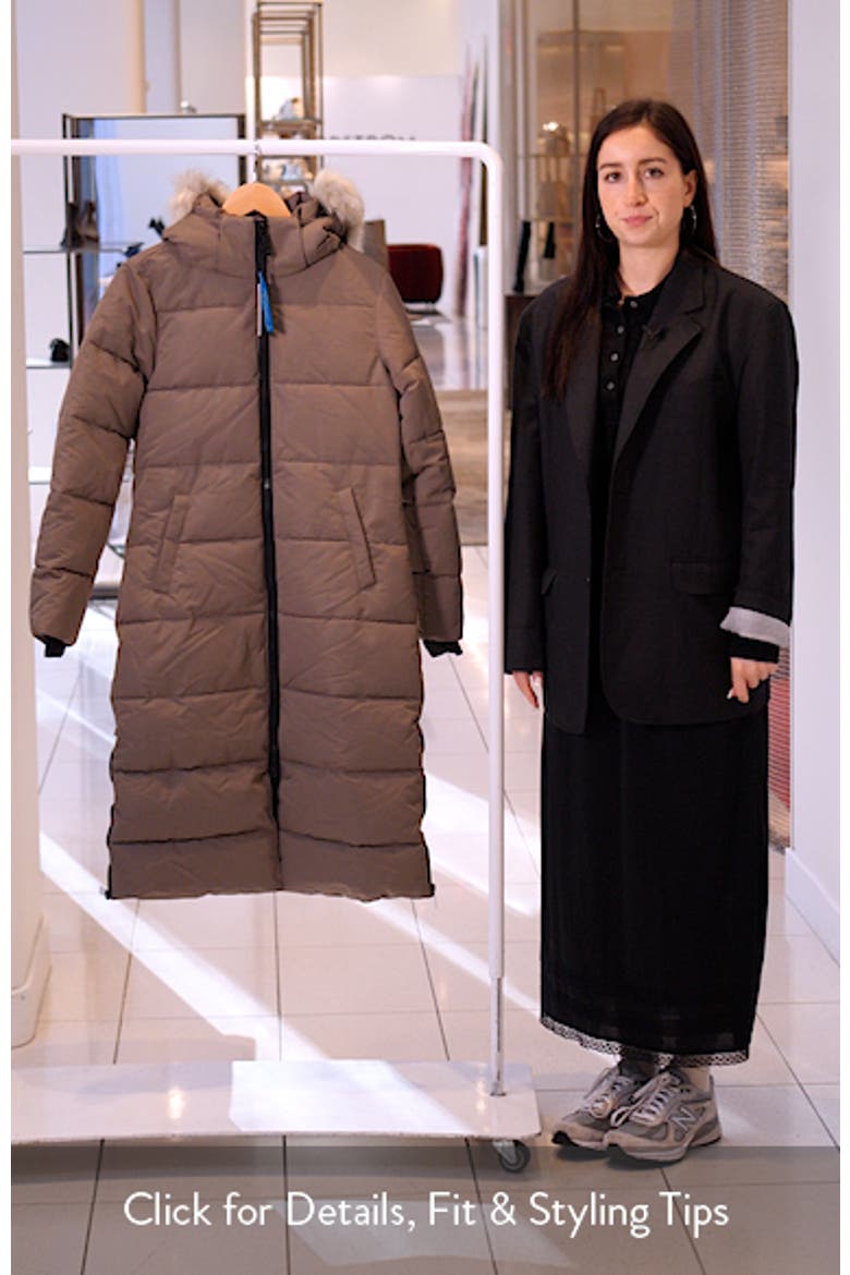 Winter Long Parka with Faux Fur Trim video