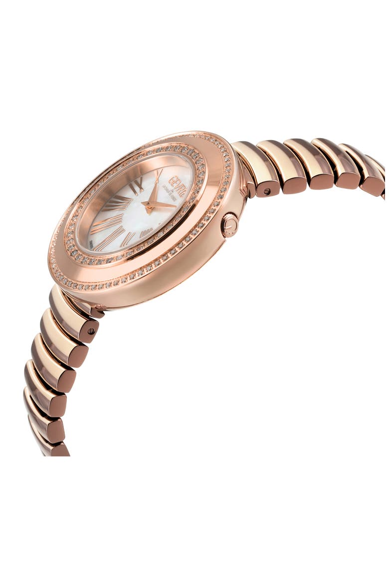 Gandria Diamond Bracelet Watch, 36mm - 0.8424ct., Alternate, color, IP ROSE