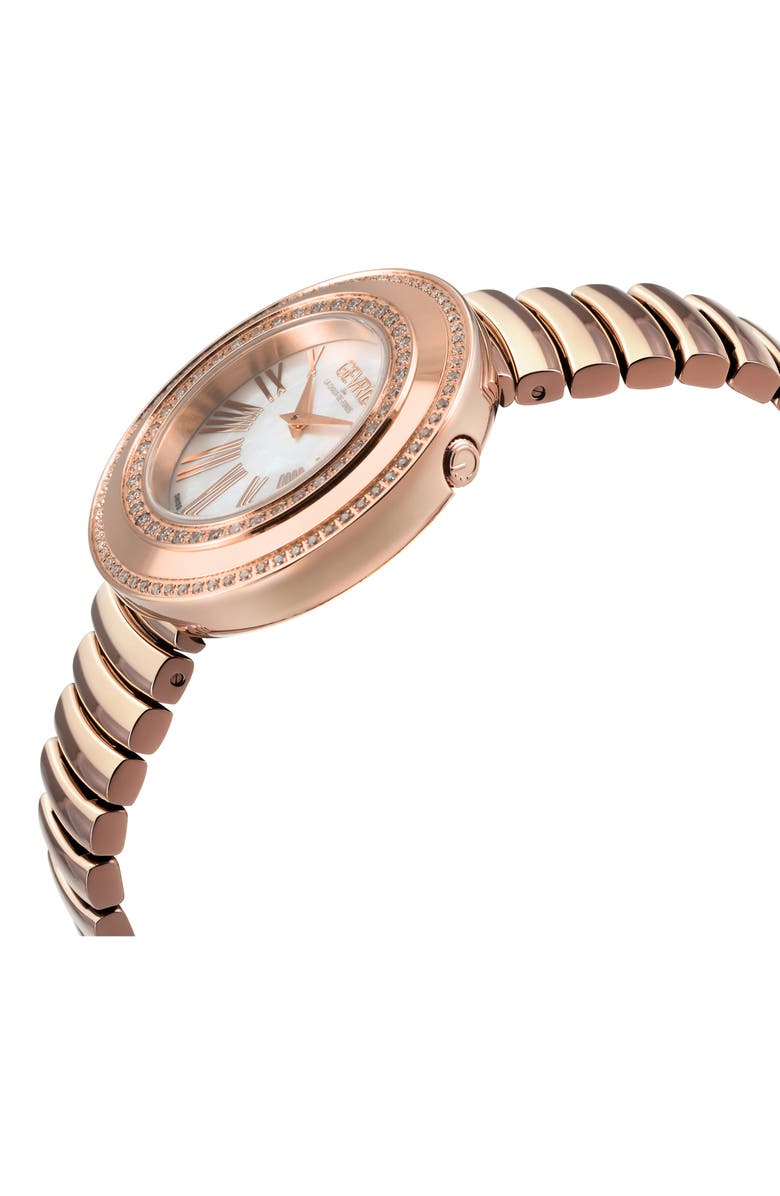 GEVRIL Gandria Diamond Bracelet Watch, 36mm - 0.8424ct., Alternate, color, Ip Rose