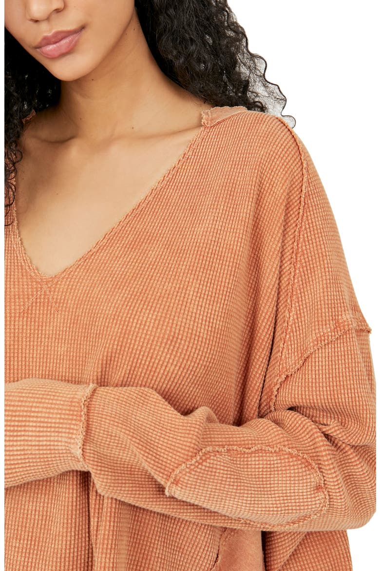 We the Free Owen Thermal Knit Top, Alternate, color, AUTUMN WILDFLOWER