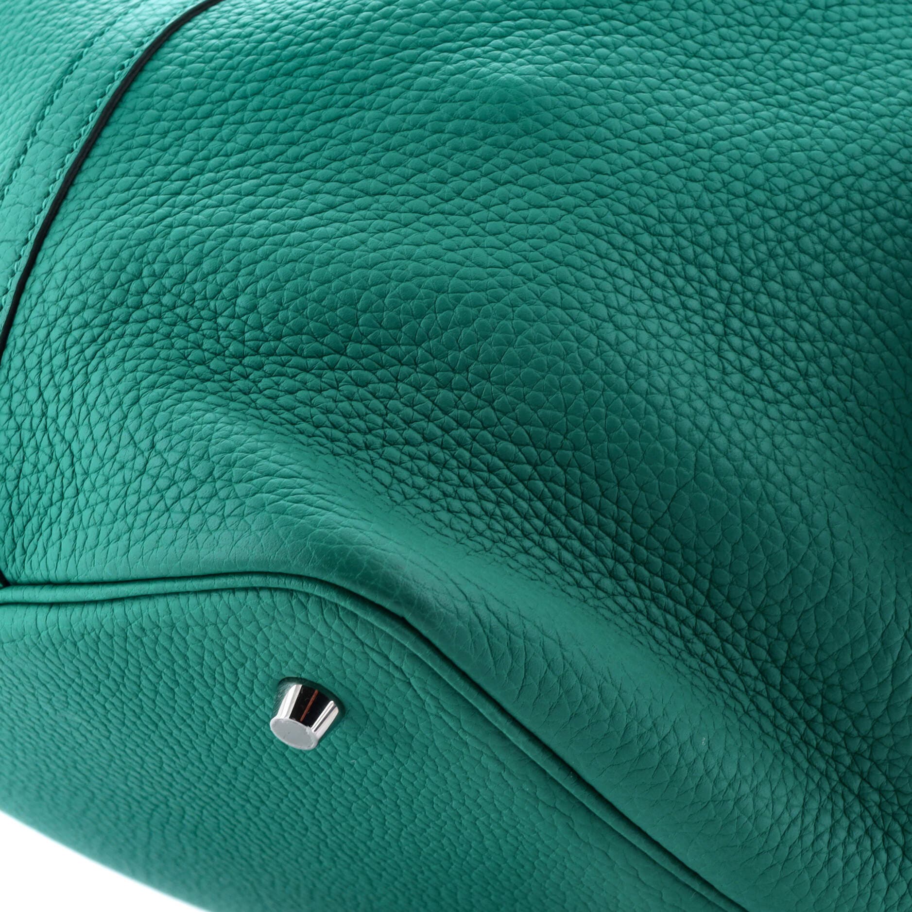 Pre-Owned Hermes Picotin Lock Bag Clemence MM, Alternate, color, Vert Verone