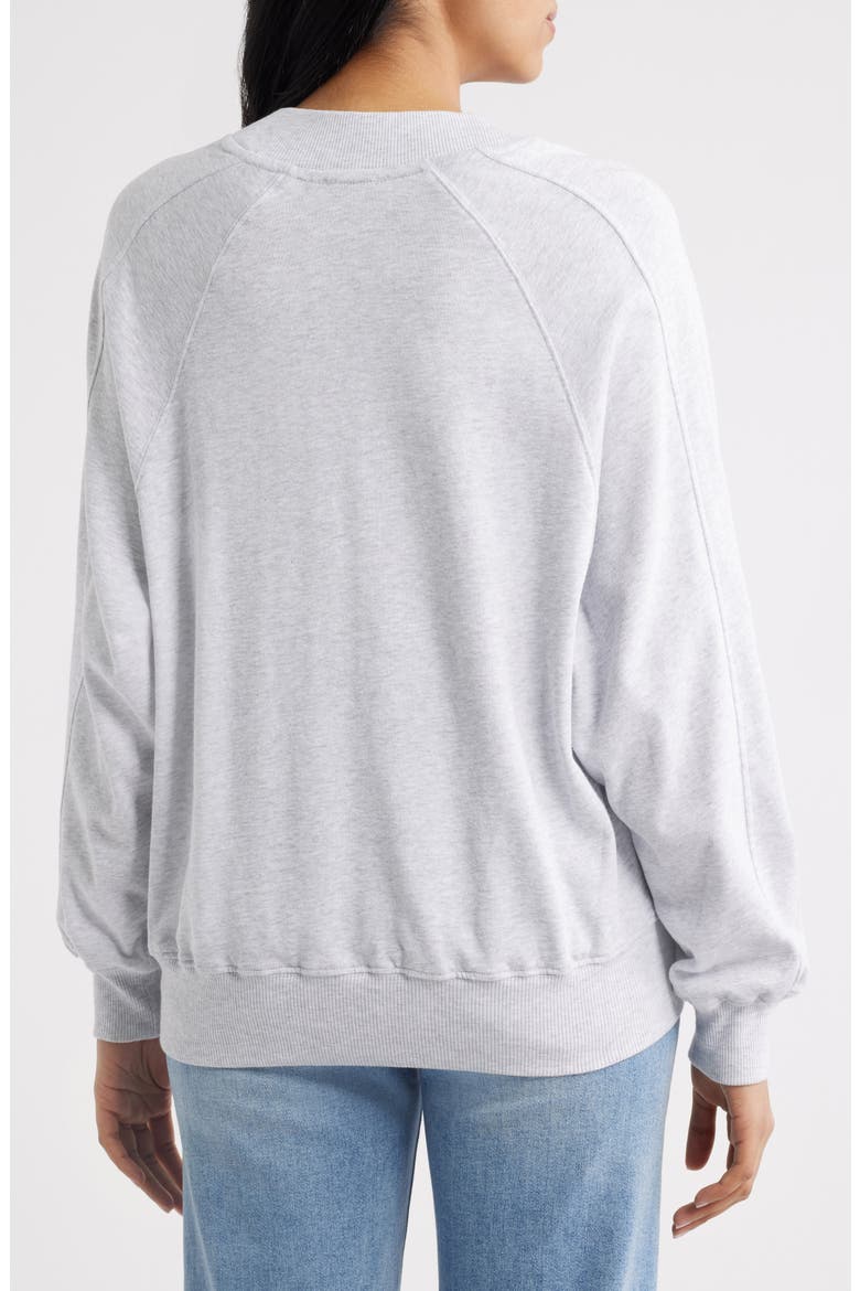 V-Neck Sweatshirt, Alternate, color, GREY MELANGE