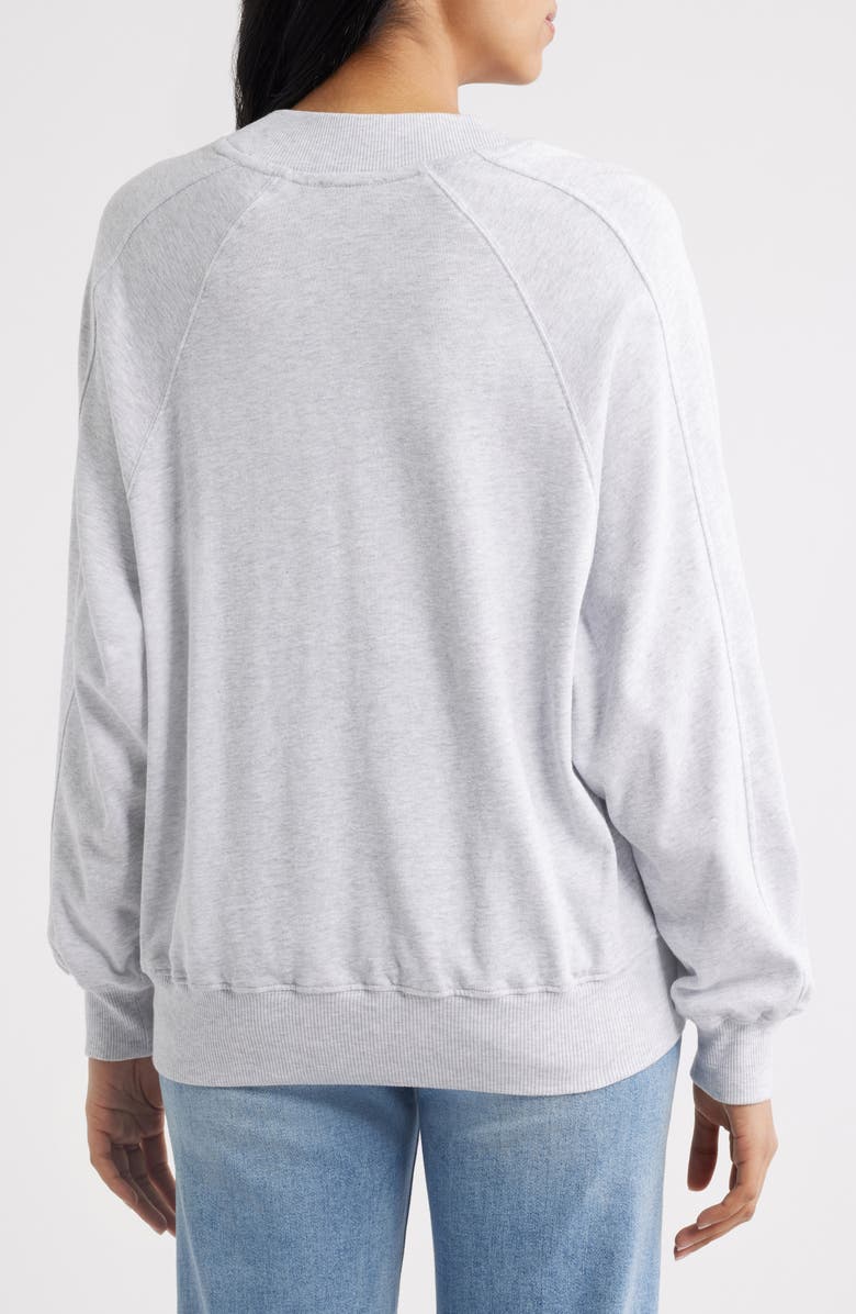 Brooklyn Industries V-Neck Sweatshirt, Alternate, color, Grey Melange
