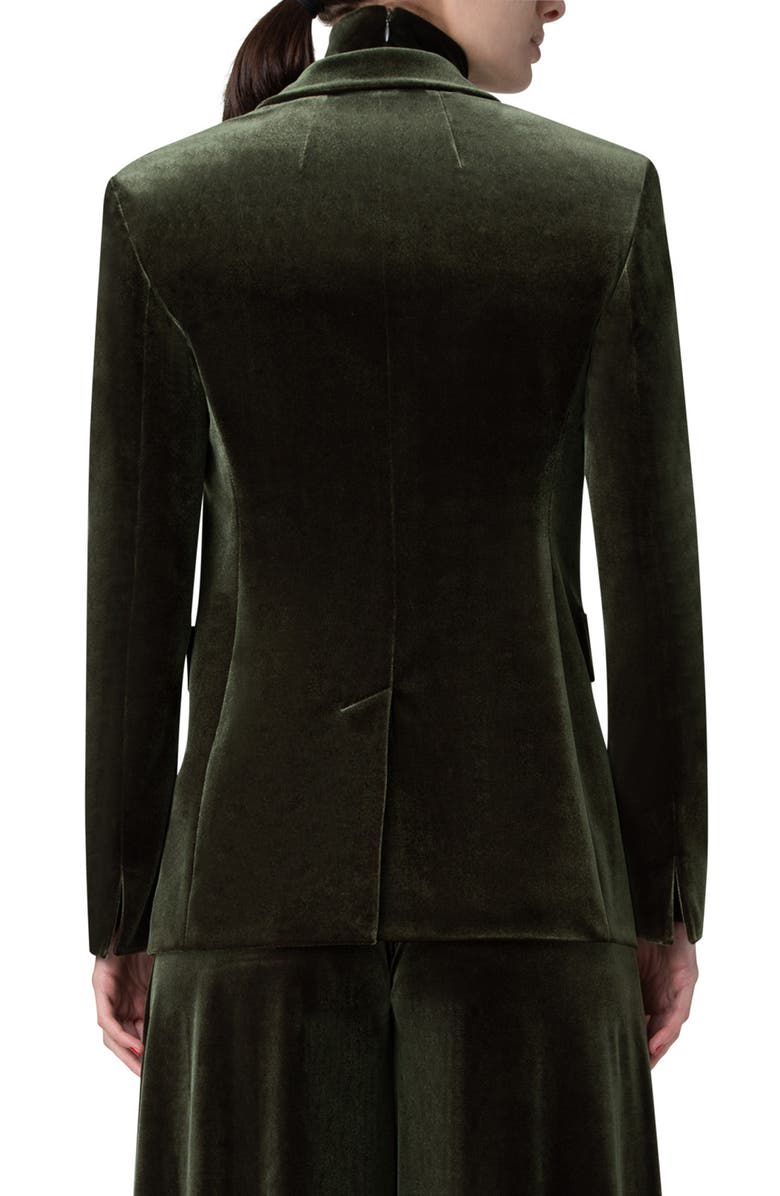 Akris Taddeo Stretch Velvet Jacket, Alternate, color, 