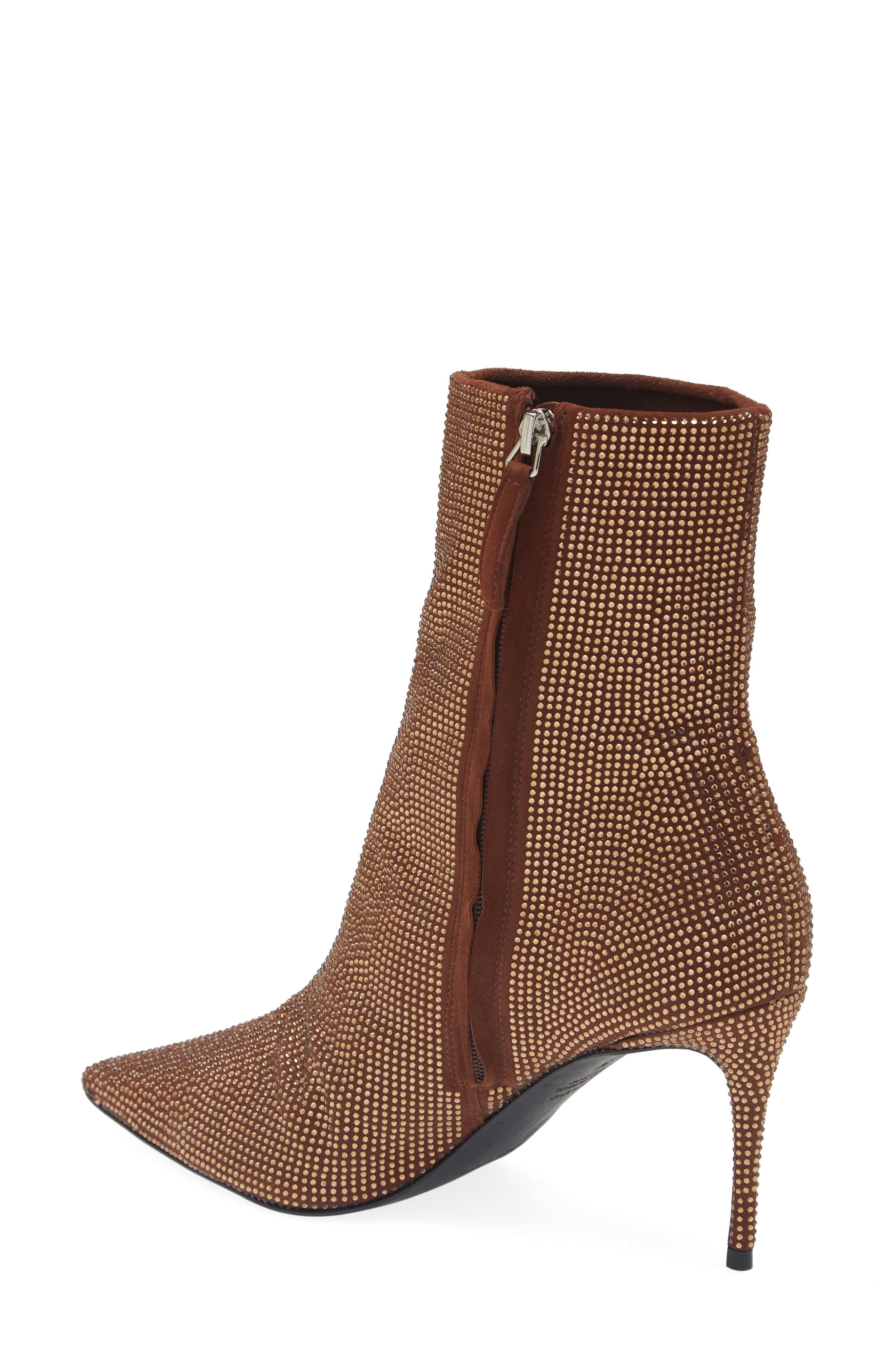 BLACK SUEDE STUDIO Dahlia Crystal Embellished Pointed Toe Boot, Alternate, color, 