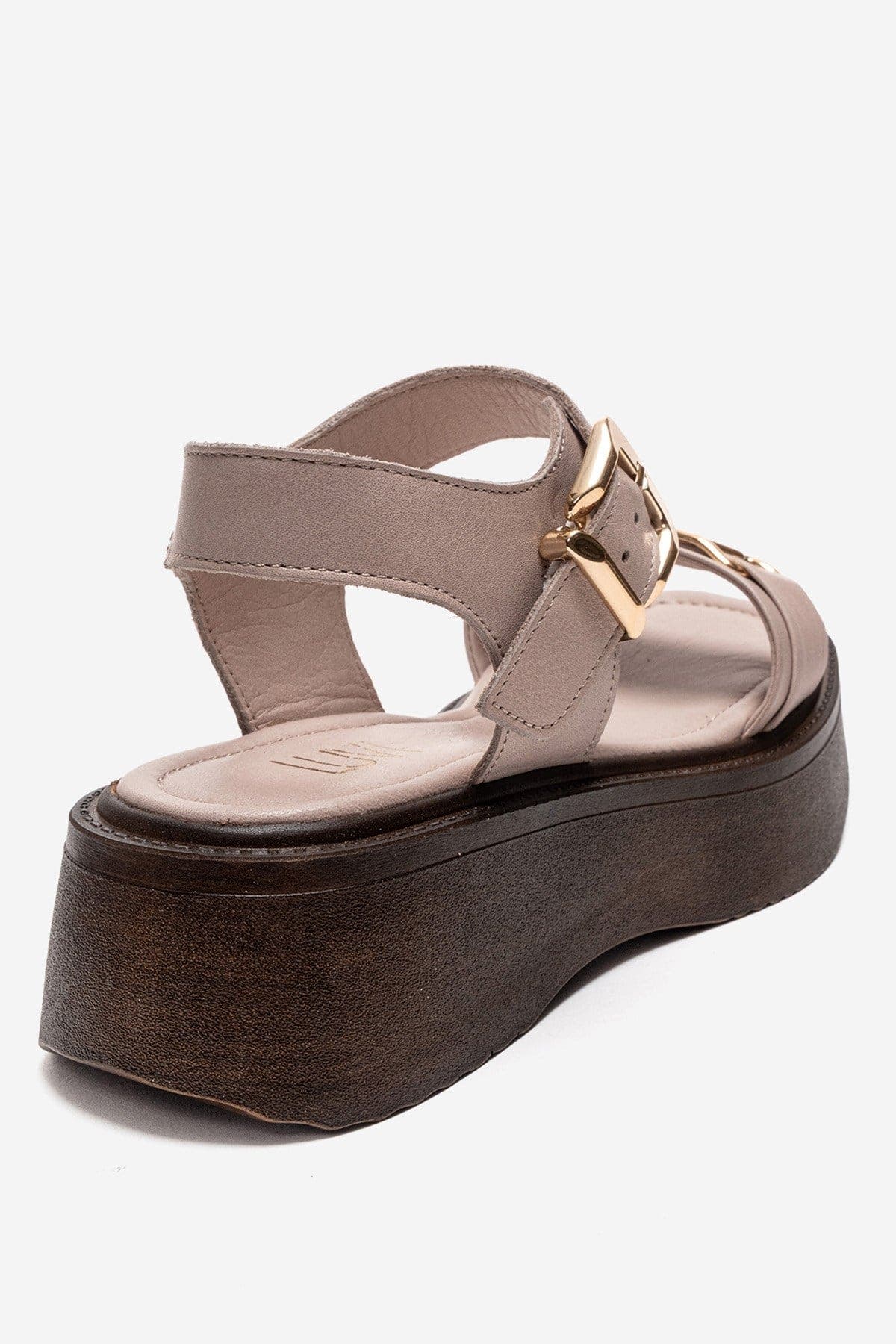 Forever & Always Shoes Lone Leather Platform Sandal, Alternate, color, Off-White