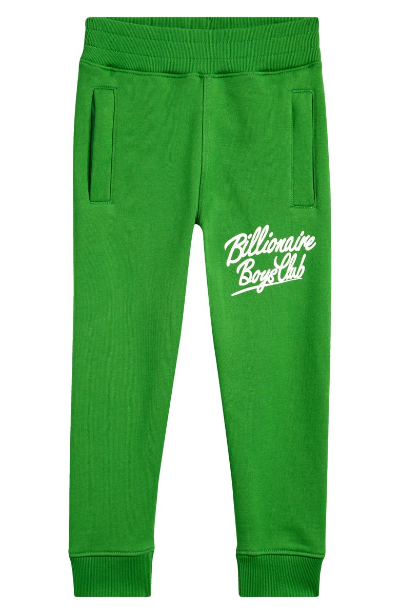 Billionaire Boys Club Kids' Logo Joggers, Main, color, Online Lime