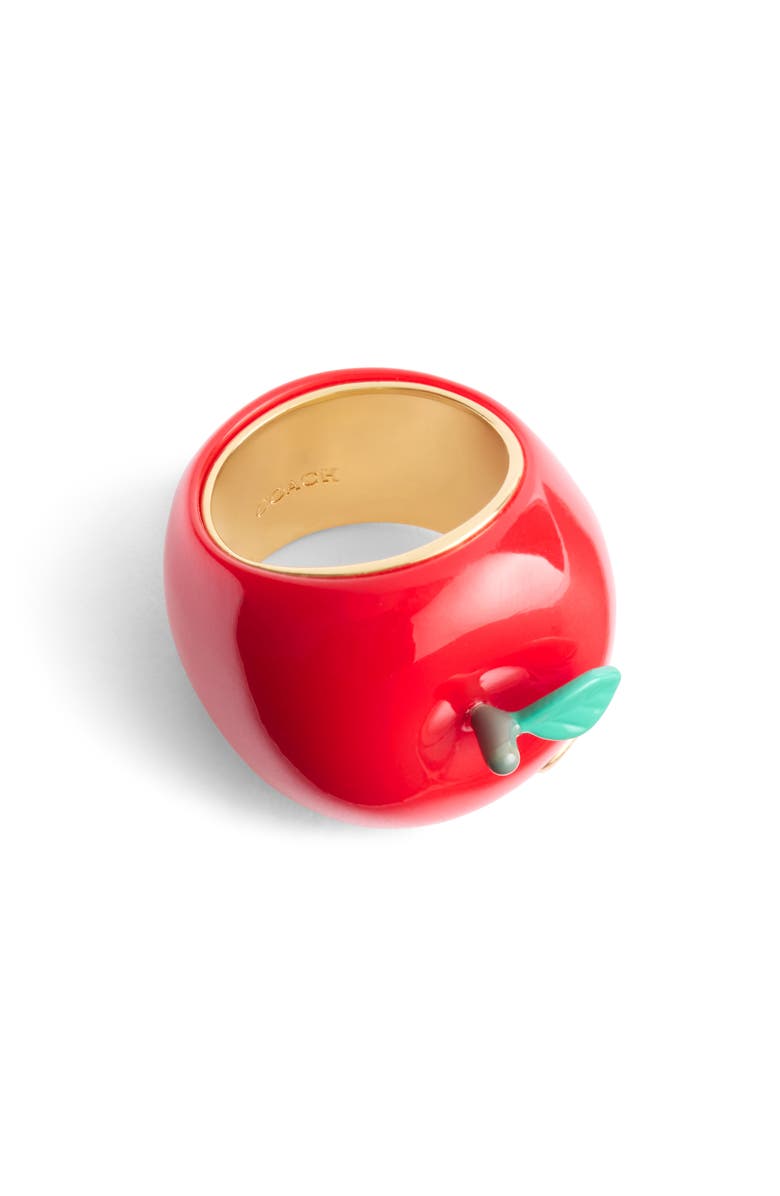 COACH Resin Apple Cocktail Ring, Alternate, color, 