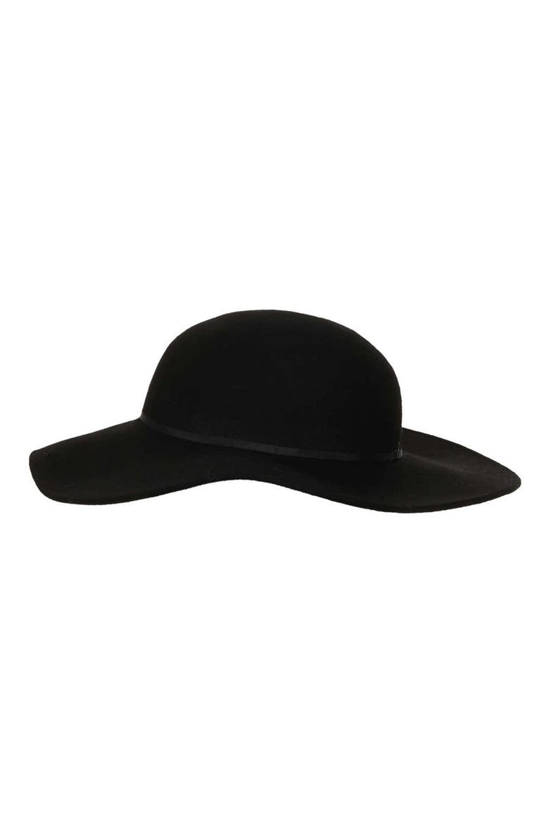 Floppy Wool Felt Hat, Main, color, BLACK