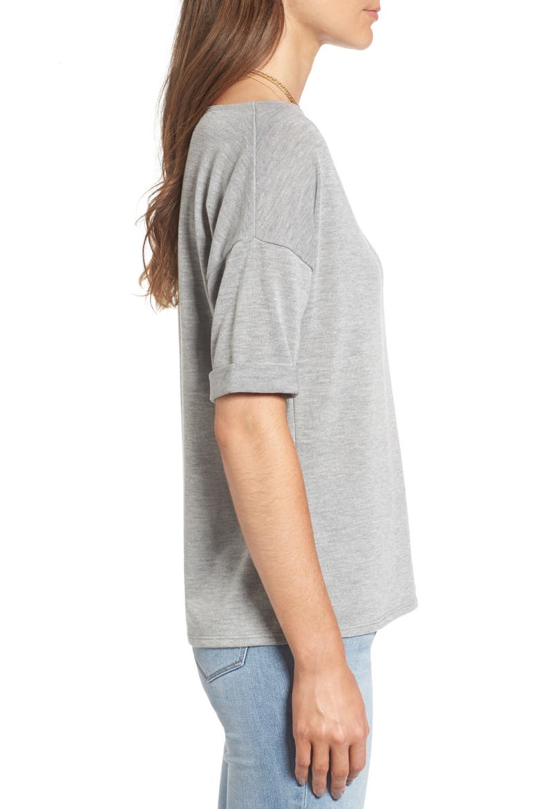 x Something Navy Easy Tee, Alternate, color, GREY HEATHER